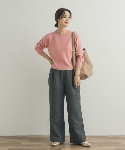 URBAN RESEARCH DOORS / アーバンリサーチ ドアーズ ニット・セーター | ウールコンパクトクルーネックプルオーバー | 詳細19