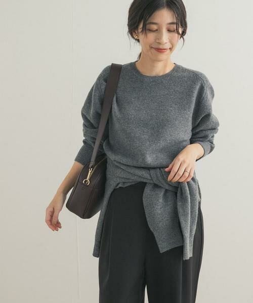 URBAN RESEARCH DOORS / アーバンリサーチ ドアーズ ニット・セーター | ウールコンパクトクルーネックプルオーバー | 詳細23