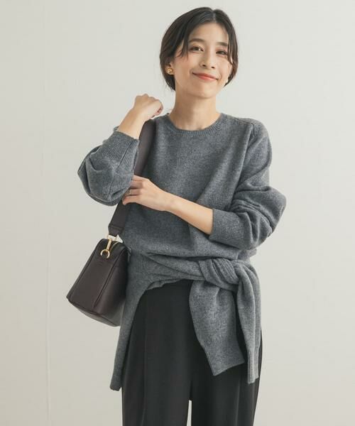 URBAN RESEARCH DOORS / アーバンリサーチ ドアーズ ニット・セーター | ウールコンパクトクルーネックプルオーバー | 詳細24