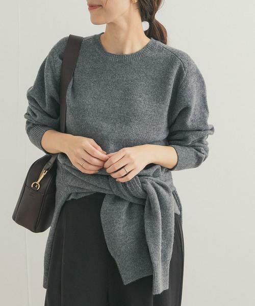 URBAN RESEARCH DOORS / アーバンリサーチ ドアーズ ニット・セーター | ウールコンパクトクルーネックプルオーバー | 詳細27