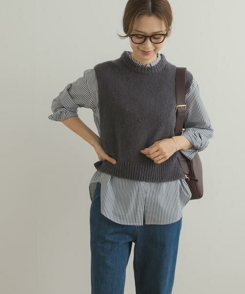 URBAN RESEARCH DOORS / アーバンリサーチ ドアーズ ベスト | ウールカシミヤニットベスト | 詳細1