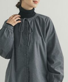 URBAN RESEARCH DOORS / アーバンリサーチ ドアーズ シャツ・ブラウス | 『蓄熱』フリルリボンブラウス