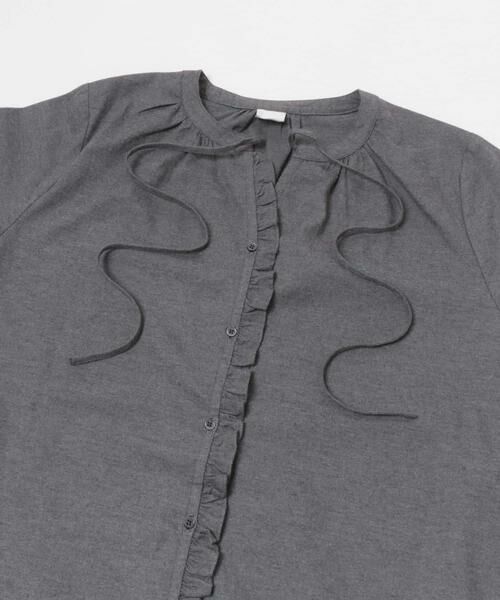 URBAN RESEARCH DOORS / アーバンリサーチ ドアーズ シャツ・ブラウス | 『蓄熱』フリルリボンブラウス | 詳細12