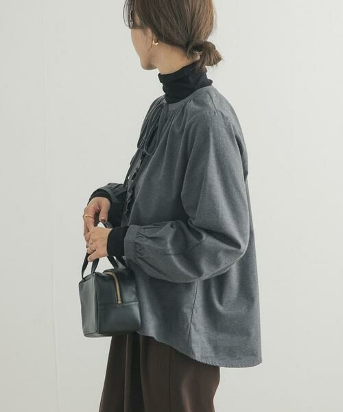 URBAN RESEARCH DOORS / アーバンリサーチ ドアーズ シャツ・ブラウス | 『蓄熱』フリルリボンブラウス | 詳細2