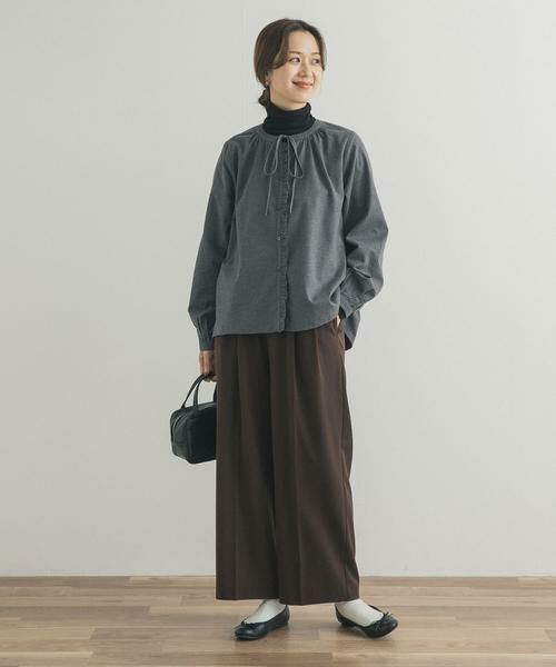 URBAN RESEARCH DOORS / アーバンリサーチ ドアーズ シャツ・ブラウス | 『蓄熱』フリルリボンブラウス | 詳細7