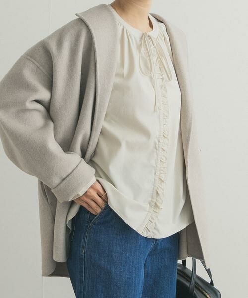 URBAN RESEARCH DOORS / アーバンリサーチ ドアーズ シャツ・ブラウス | 『蓄熱』フリルリボンブラウス | 詳細18