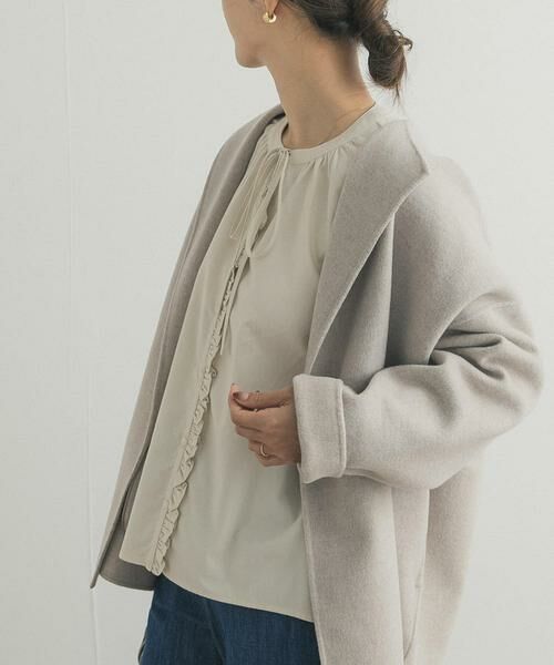 URBAN RESEARCH DOORS / アーバンリサーチ ドアーズ シャツ・ブラウス | 『蓄熱』フリルリボンブラウス | 詳細20