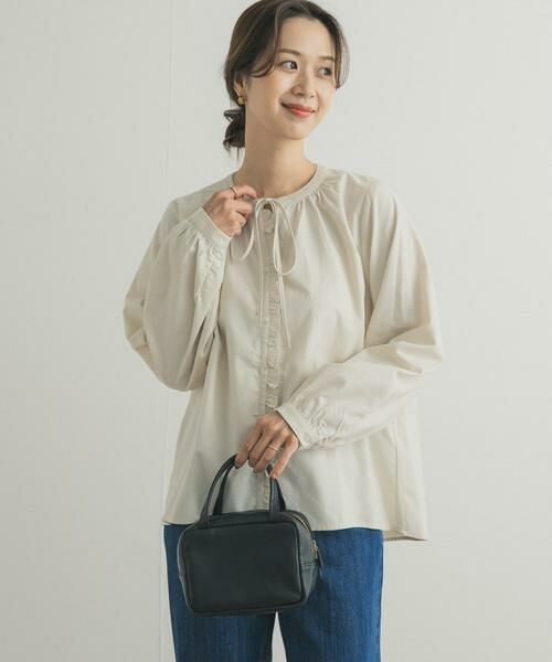 URBAN RESEARCH DOORS / アーバンリサーチ ドアーズ シャツ・ブラウス | 『蓄熱』フリルリボンブラウス | 詳細23