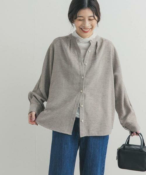 URBAN RESEARCH DOORS / アーバンリサーチ ドアーズ シャツ・ブラウス | ドルマンバンドカラーシャツ | 詳細15