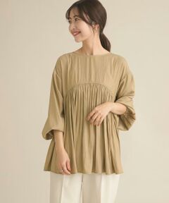 URBAN RESEARCH DOORS / アーバンリサーチ ドアーズ シャツ・ブラウス | 『スタッフ企画』2WAYギャザー切替ブラウス