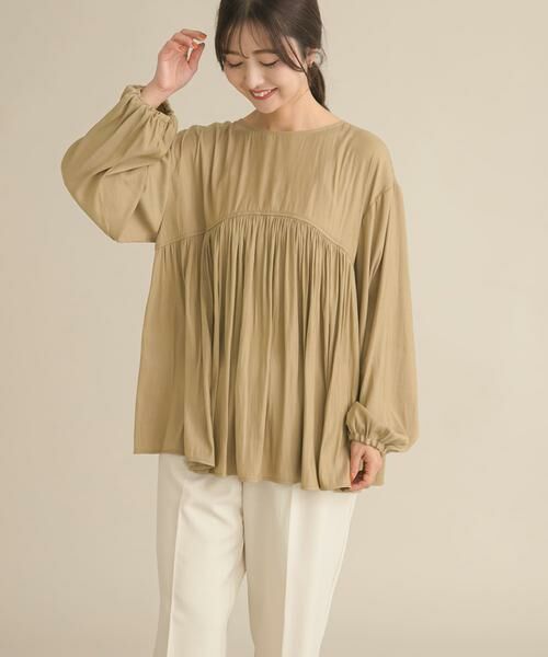 URBAN RESEARCH DOORS / アーバンリサーチ ドアーズ シャツ・ブラウス | 『スタッフ企画』2WAYギャザー切替ブラウス | 詳細8