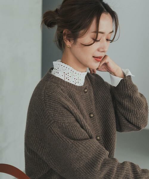 URBAN RESEARCH DOORS / アーバンリサーチ ドアーズ シャツ・ブラウス | アイレットレース衿ブラウス | 詳細3