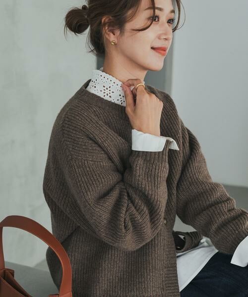 URBAN RESEARCH DOORS / アーバンリサーチ ドアーズ シャツ・ブラウス | アイレットレース衿ブラウス | 詳細4