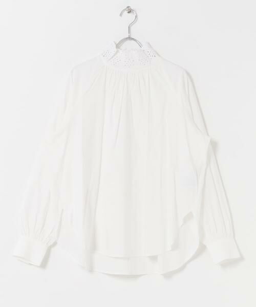 URBAN RESEARCH DOORS / アーバンリサーチ ドアーズ シャツ・ブラウス | アイレットレース衿ブラウス | 詳細7