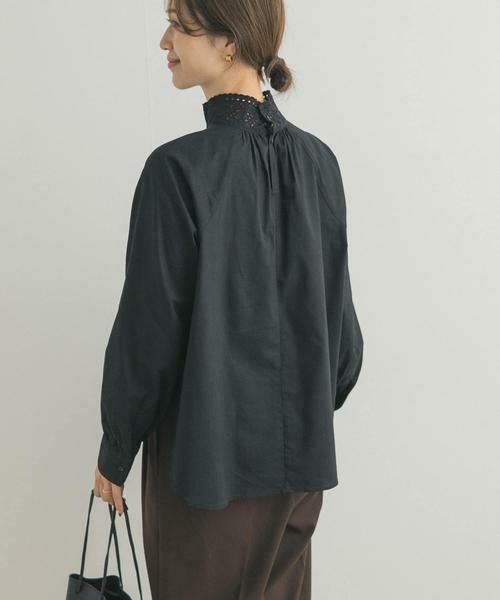 URBAN RESEARCH DOORS / アーバンリサーチ ドアーズ シャツ・ブラウス | アイレットレース衿ブラウス | 詳細10