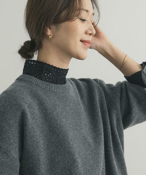 URBAN RESEARCH DOORS / アーバンリサーチ ドアーズ シャツ・ブラウス | アイレットレース衿ブラウス | 詳細12