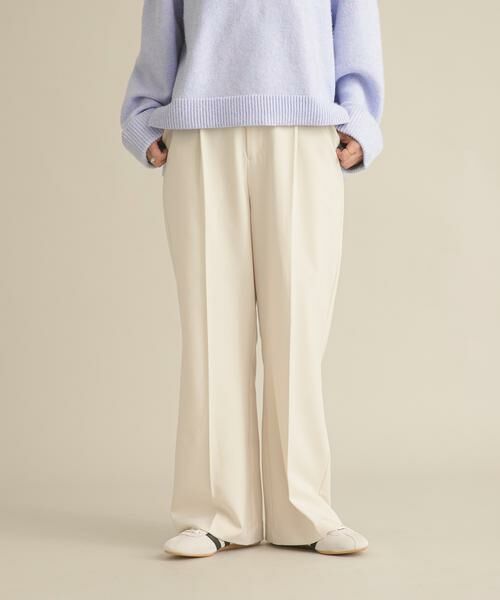 URBAN RESEARCH DOORS/アーバンリサーチ ドアーズ 『WEB/一部店舗限定』センタープレスフレアパンツ ホワイト系その他 S URBAN RESEARCH DOORS/アーバンリサーチ ドアーズ 『WEB/一部店舗限定』センタープレスフレアパンツ ホワイト系その他 S