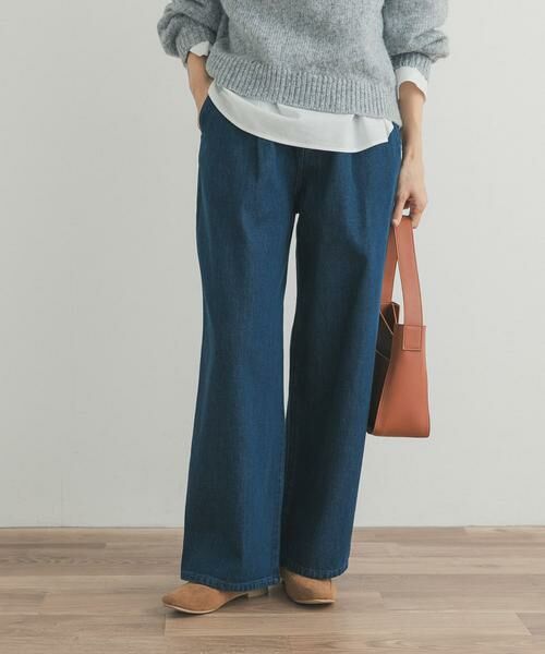 URBAN RESEARCH DOORS / アーバンリサーチ ドアーズ デニムパンツ | 裏起毛タックデニムパンツ | 詳細1