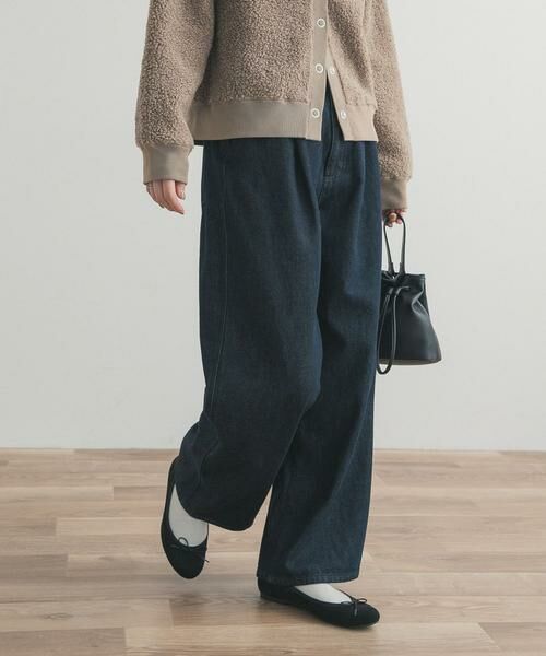 URBAN RESEARCH DOORS / アーバンリサーチ ドアーズ デニムパンツ | 裏起毛タックデニムパンツ | 詳細15