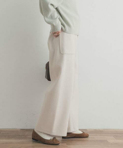 URBAN RESEARCH DOORS / アーバンリサーチ ドアーズ その他パンツ | カットメルトンワイドパンツ | 詳細1
