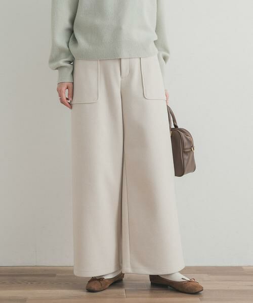 URBAN RESEARCH DOORS / アーバンリサーチ ドアーズ その他パンツ | カットメルトンワイドパンツ | 詳細2