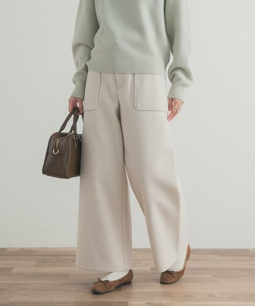 URBAN RESEARCH DOORS / アーバンリサーチ ドアーズ その他パンツ | カットメルトンワイドパンツ | 詳細3