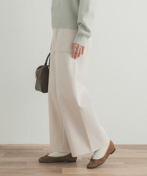 URBAN RESEARCH DOORS / アーバンリサーチ ドアーズ その他パンツ | カットメルトンワイドパンツ | 詳細4