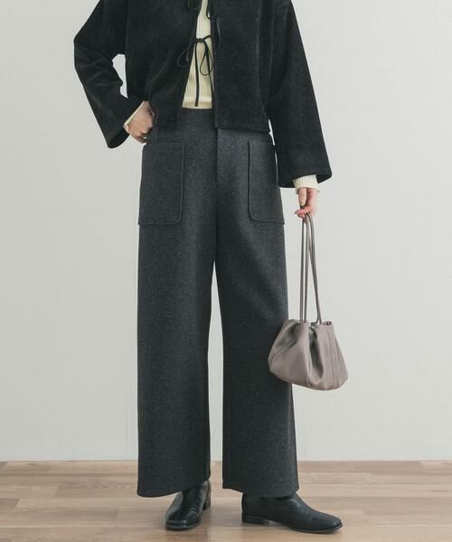 URBAN RESEARCH DOORS / アーバンリサーチ ドアーズ その他パンツ | カットメルトンワイドパンツ | 詳細11