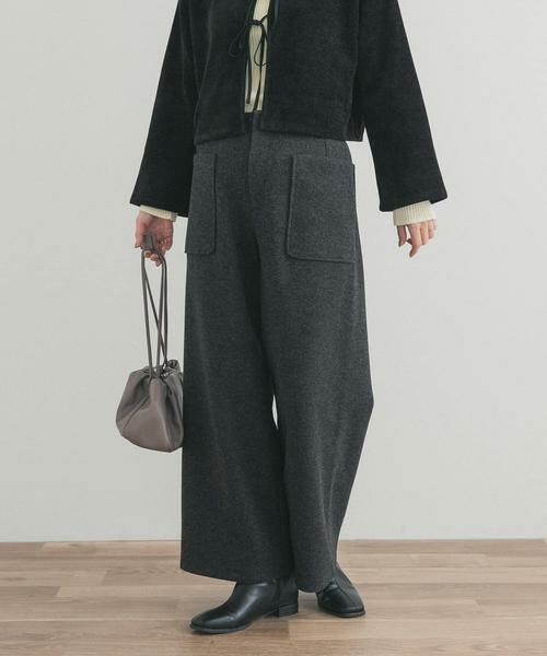 URBAN RESEARCH DOORS / アーバンリサーチ ドアーズ その他パンツ | カットメルトンワイドパンツ | 詳細12