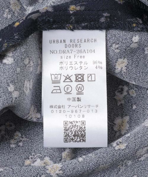 URBAN RESEARCH DOORS / アーバンリサーチ ドアーズ ワンピース | 小花柄ドロストワンピース | 詳細14