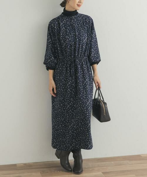 URBAN RESEARCH DOORS / アーバンリサーチ ドアーズ ワンピース | 小花柄ドロストワンピース | 詳細2