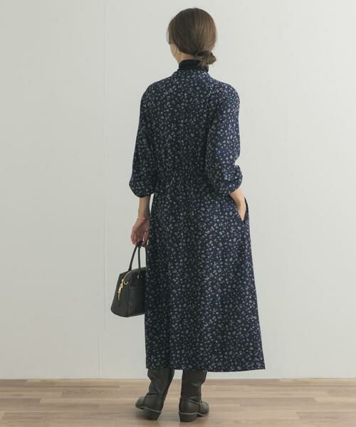 URBAN RESEARCH DOORS / アーバンリサーチ ドアーズ ワンピース | 小花柄ドロストワンピース | 詳細5