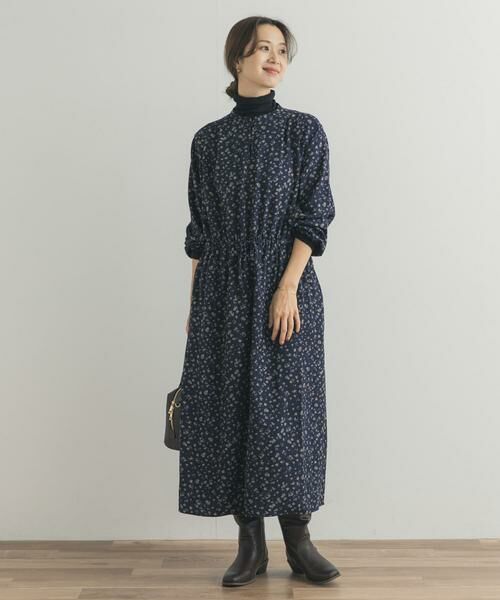URBAN RESEARCH DOORS / アーバンリサーチ ドアーズ ワンピース | 小花柄ドロストワンピース | 詳細7