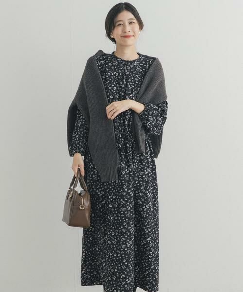 URBAN RESEARCH DOORS / アーバンリサーチ ドアーズ ワンピース | 小花柄ドロストワンピース | 詳細17