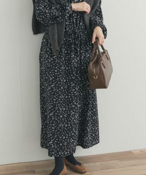 URBAN RESEARCH DOORS / アーバンリサーチ ドアーズ ワンピース | 小花柄ドロストワンピース | 詳細21