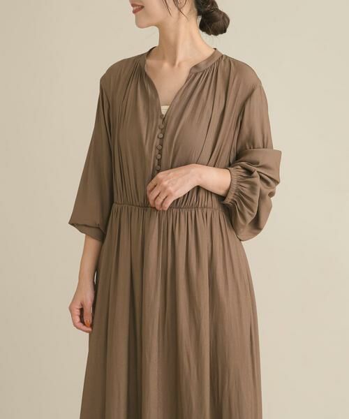 URBAN RESEARCH DOORS / アーバンリサーチ ドアーズ ワンピース | 『スタッフ企画』切替ギャザーフレアワンピース | 詳細3