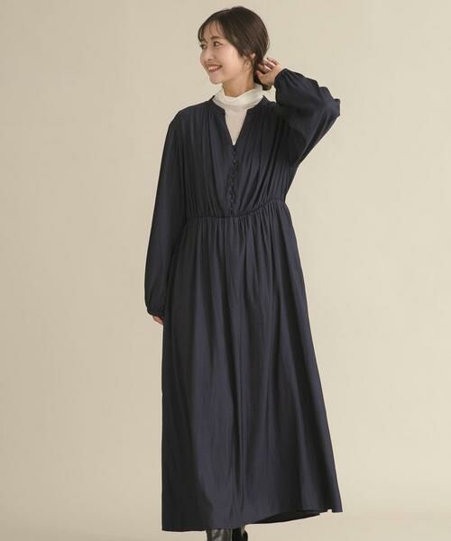 URBAN RESEARCH DOORS / アーバンリサーチ ドアーズ ワンピース | 『スタッフ企画』切替ギャザーフレアワンピース | 詳細18