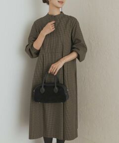 URBAN RESEARCH DOORS / アーバンリサーチ ドアーズ ワンピース | 『UR TECH』チェック柄バルーンスリーブワンピース