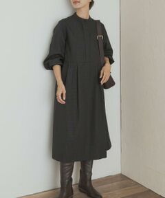 URBAN RESEARCH DOORS / アーバンリサーチ ドアーズ ワンピース | 『UR TECH』チェック柄バルーンスリーブワンピース