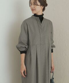 URBAN RESEARCH DOORS / アーバンリサーチ ドアーズ ワンピース | 『UR TECH』チェック柄バルーンスリーブワンピース