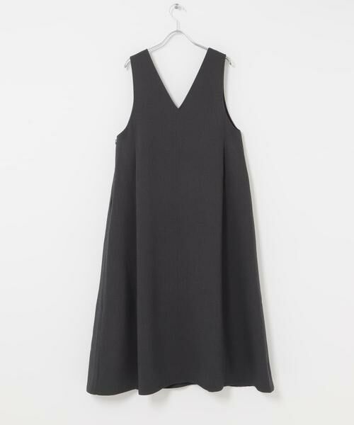 URBAN RESEARCH DOORS / アーバンリサーチ ドアーズ ワンピース | メランジBACKタックフレアジャンスカ | 詳細24