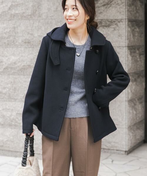 URBAN RESEARCH DOORS / アーバンリサーチ ドアーズ その他アウター | ショールカラー2WAYショートコート | 詳細23