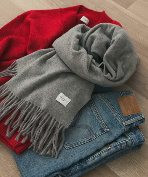URBAN RESEARCH DOORS / アーバンリサーチ ドアーズ マフラー・ショール・スヌード・ストール | なめらかプレーンストール | 詳細10