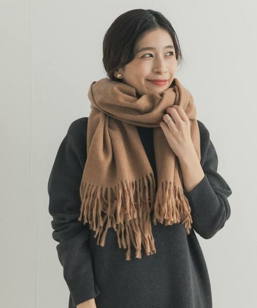 URBAN RESEARCH DOORS / アーバンリサーチ ドアーズ マフラー・ショール・スヌード・ストール | なめらかプレーンストール | 詳細13