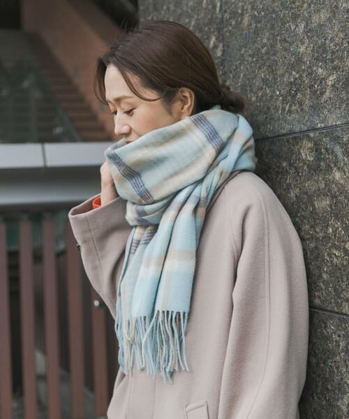 URBAN RESEARCH DOORS / アーバンリサーチ ドアーズ マフラー・ショール・スヌード・ストール | ウールチェックストール | 詳細12