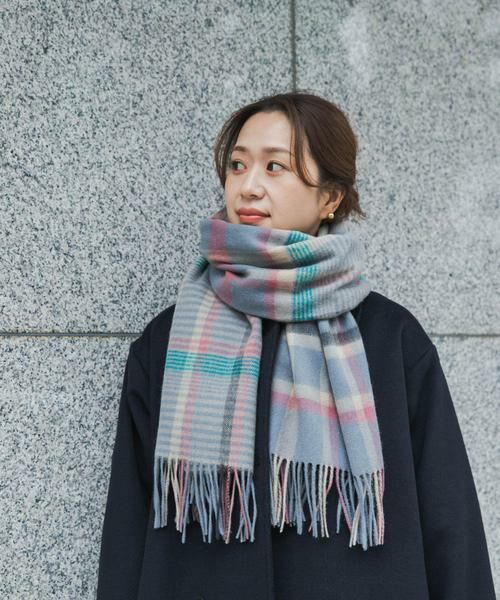 URBAN RESEARCH DOORS / アーバンリサーチ ドアーズ マフラー・ショール・スヌード・ストール | ウールチェックストール | 詳細16