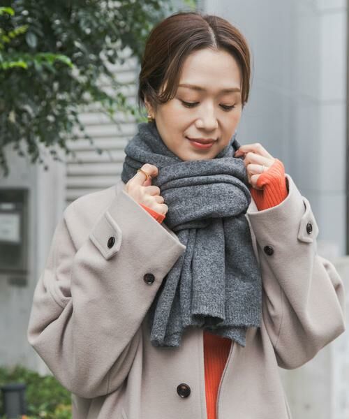 URBAN RESEARCH DOORS / アーバンリサーチ ドアーズ マフラー・ショール・スヌード・ストール | メランジニットストール | 詳細7