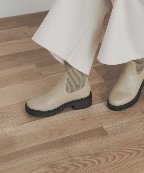 URBAN RESEARCH DOORS / アーバンリサーチ ドアーズ ブーツ（ショート丈） | ニットドッキングブーツ | 詳細10