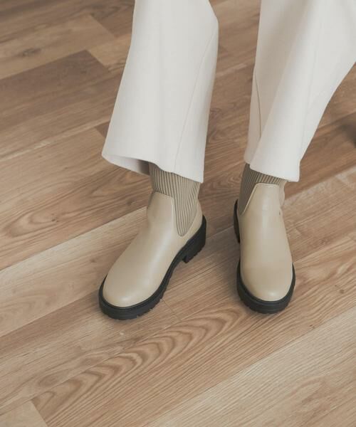 URBAN RESEARCH DOORS / アーバンリサーチ ドアーズ ブーツ（ショート丈） | ニットドッキングブーツ | 詳細12