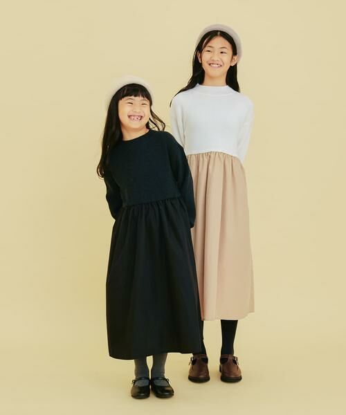 URBAN RESEARCH DOORS / アーバンリサーチ ドアーズ ワンピース | 『WEB/一部店舗限定』『親子リンク』ニットドッキングワンピース(KIDS) | 詳細3